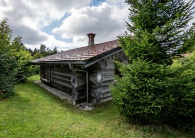 Blockhaus Mirabella Rückansicht